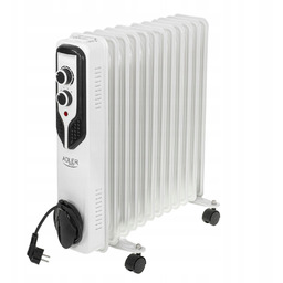 Grzejnik Olejowy Elektryczny 2500W Olejak 11 Żeberek Termostat
