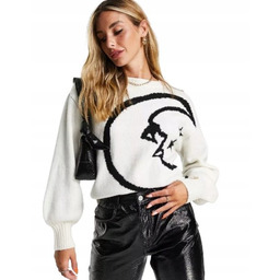 NEON ROSE SWETER DAMSKI BEŻOWY KLASYCZNA L 2NMA