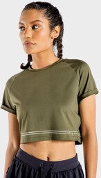 SQUATWOLF Damska koszulka Crop Top Flux Khaki