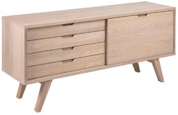 Komoda drewniana do salonu A-line (60578), jasny dąb