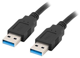 Lanberg kabel USB-A 3.0 M/M 1m czarny