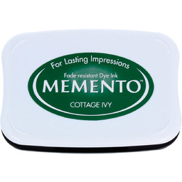 Memento Cottage bluszcz stempel podkładka pamięć, zielona