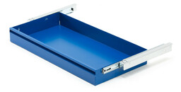 Wysuwana szuflada do szafy SUPPLY, 875x445 mm, niebieski