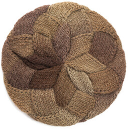 Beret Tęczowa Przeplatanka