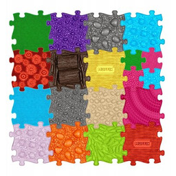 ASKATO Mata sensoryczna Muffik MFK-025-1 (19 elementów) Wielokolorowy