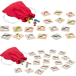 Gra memory rozpoznawanie kształtów Klucze Goki 56326