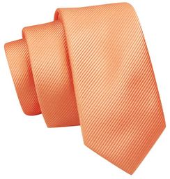 Wąski Krawat, Pomarańczowy Śledź Męski, 5 cm,