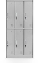 Szafa metalowa ubraniowa IGOR: szara (780), skrytkowa, socjalna