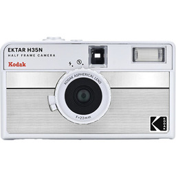 Kodak Półklatkowy aparat analogowy EKTAR H35N Striped Silver
