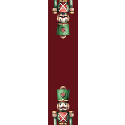 Bieżnik świąteczny 38x160 Dziadki do orzechów czerwony PBN279/KSP/C03/038160/1