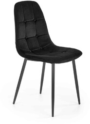 Krzesło k417 czarny (tkanina velvet) halmar