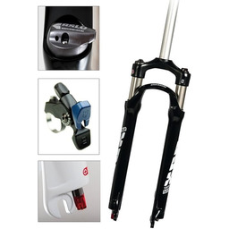 Suntour SF14 XCR32 widelec amortyzowany, uniseks, czarny, 66