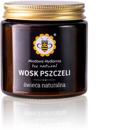 Świeca z wosku pszczelego Miodowa Mydlarnia w szklanym