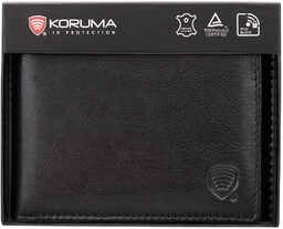 Antykradzieżowy portfel młodzieżowy z ochroną RFID (czarny)