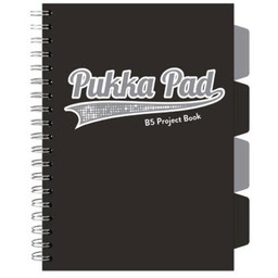 Project Book Black B5/100K kratka czarny (3szt)
