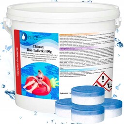 Chlorox Duo Tabletki 3KG Wielofunkcyjne Chlor Do Basenu