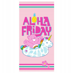 Ręcznik Care Bears 70x140 Różowy Aloha Friday