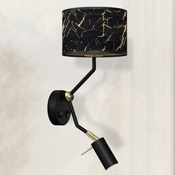 MILAGRO MLP7291 Kinkiet SENSO Black/Gold 1xE27 + 1x