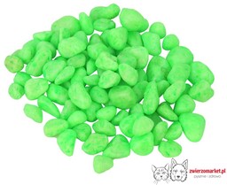 Żwirek do akwarium Happet fluor zielony 1.5cm 0,5kg