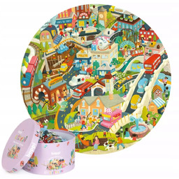 Puzzle okrągłe 150 Życie w mieście. Boppi