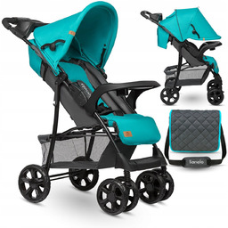 WÓZEK Spacerowy Spacerówka LEKKI Składany Duże Koła +