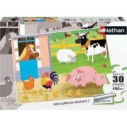 Nathan Puzzle Moje przyjaciele 30-częściowe gospodarstwo rolne, 86365