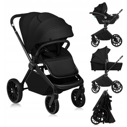 Wózek spacerowy gondola fotelik Lionelo Lo-mika Plus 3IN1