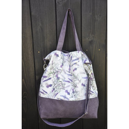 Pakamera Torba na ramię XL - print lawenda