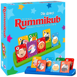 Rummikub Gra planszowa JUNIOR, gra logiczna dla najmłodszych,