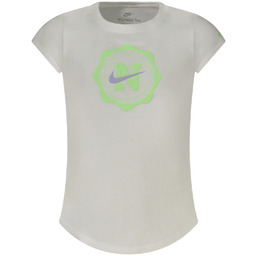 Koszulka Nike z krótkim rękawem dla dziewczynek, biała