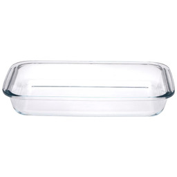 Szklane naczynie żaroodporne do pieczenia 34,5x20,5x5 cm 2.2l