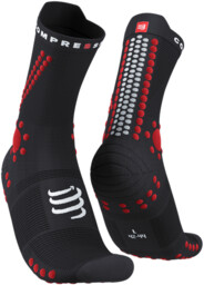 COMPRESSPORT Skarpety ProRacing Socks V4 TRAIL Black/Red