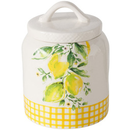 Boltze Home Ceramiczny pojemnik kuchenny w cytryny, LEMONY