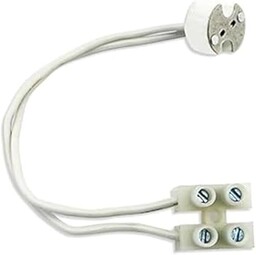 Glowster Ceramiczny uchwyt lampy G5.3, biały