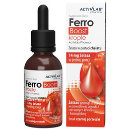 ACTIVLAB FerroBoost Żelazo w kroplach o smaku czarnej
