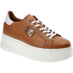 Brązowe Sneakersy Carinii Modne Buty Damskie