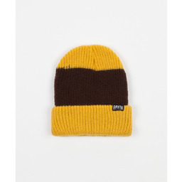 czapka zimowa BRIXTON - Langley Stripe Beanie Mustard/Brown