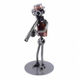 Metalowa figurka Klarnet. Oryginalna dekoracja dla muzyka