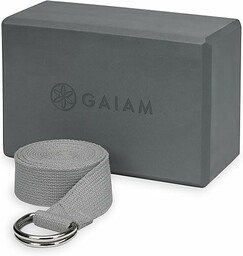 Gaiam 05-62333 Pasek do Jogi, Szary, 23 cm