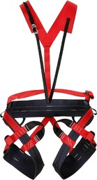 Kong FEDRA, Pełna uprząż Unisex Dorosły, Czarny/Czerwony, S