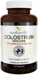 Medverita Colostrum wołowe 400 mg, 100 kapsułek