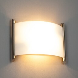 Lampa Ścienna Lindby, Filippa, ściemnialny, biały, przedpokój, metal,