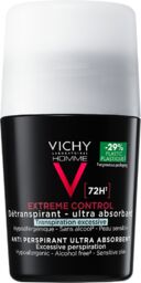Vichy Homme, antyperspirant roll-on dla mężczyzn, 72-godzinna ochrona,