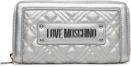 Duży Portfel Damski LOVE MOSCHINO JC5600PP1MLA196B Srebrny