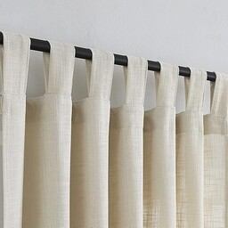 VOILYBIRD Lniane półprzezroczyste firanki, filtrowanie światła, eleganckie zasłony