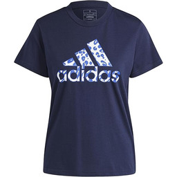 adidas Kobiety Animal Print Graphic Tee, legend ink,