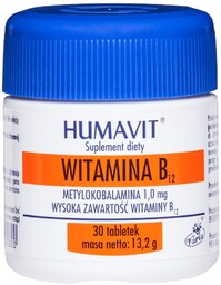 HUMAVIT Witamina B12 Metylokobalamina, 30 kapsułek