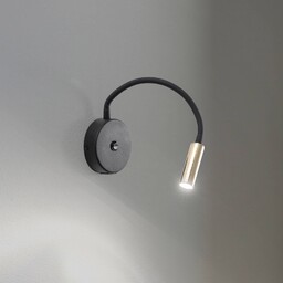 Kinkiet Lagos USB TK Lighting, czarny, sypialnia, metal,