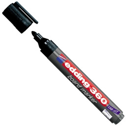 Marker do tablic suchościeralnych Edding 360 czarny