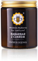 Świeca sojowa Rabarbar z cukrem Miodowa Mydlarnia deserowy